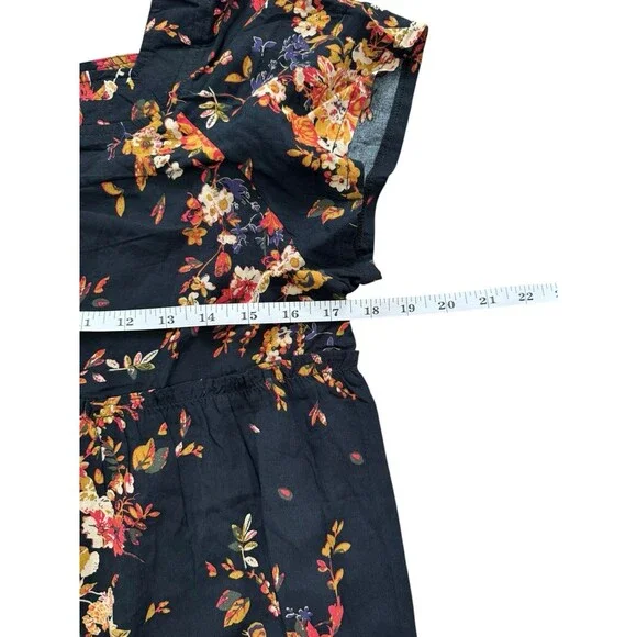 NWT NATURAL LIFE Berkley Maxi Dress Black Floral Boho Chic Hippie Indie Size S - Picture 6 of 9